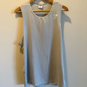 Gymshark men’s light gray arrival tank. Size M